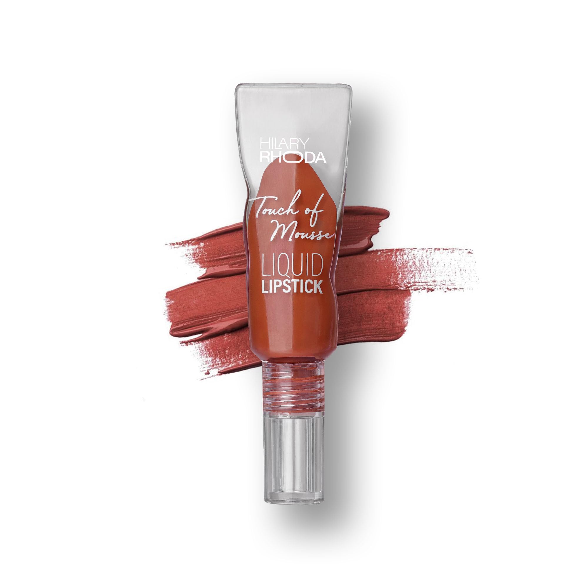 Hilary Rhoda Touch Of Mousse Lipstick | Matte Finish & Long Lasting | Infused with Vitamin E | Weightless & Liquid Lipstick with Mousse Finish | Smudge & Water Proof | Vegan - 5ml (Warm Mauve - Shade 04)