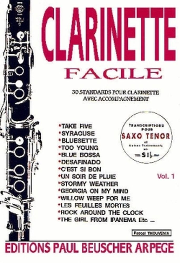 Partition : Clarinette facile vol 1