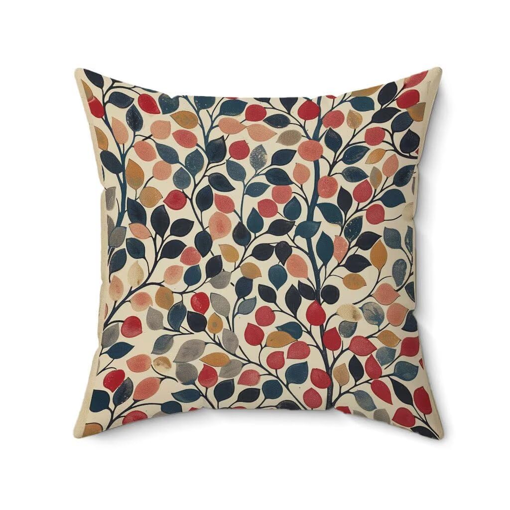 Poduszka outdoorowa 60 x 60 cm, zestaw 4 kremowych poszewek na poduszki, Hoja, wodoodporna, len, na sofę, HD, dwustronny nadruk, poduszka dekoracyjna do użytku na zewnątrz, do ogrodu, na taras