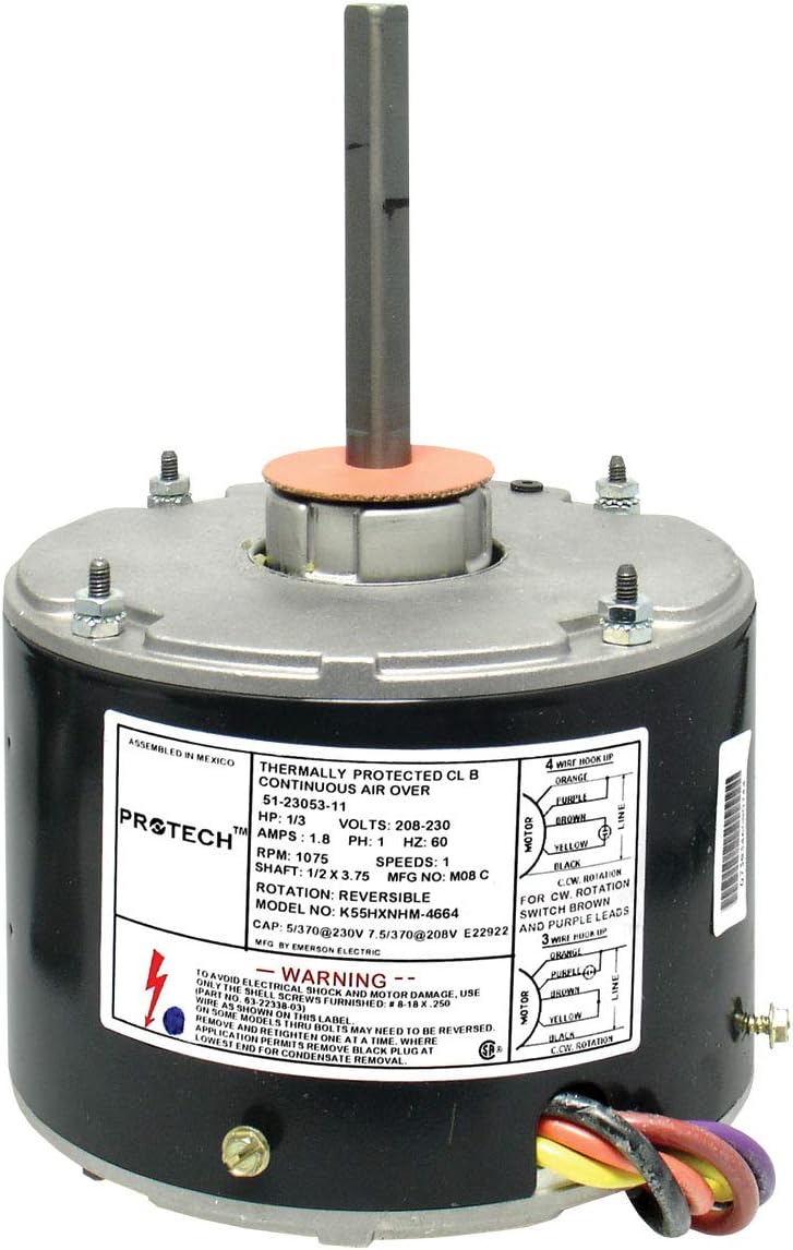 RHEEM 51-23053-11 1/3HP PROTECH Condenser Motor