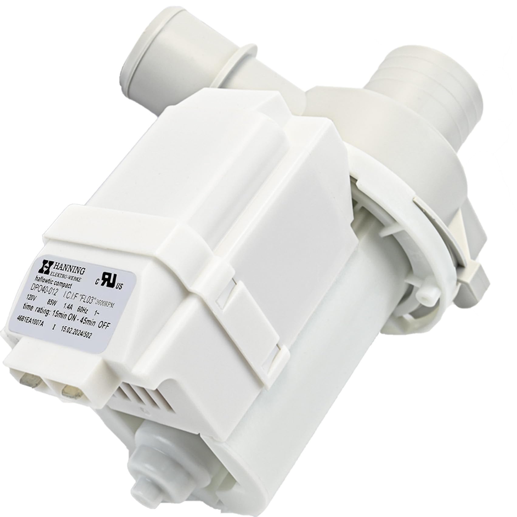 DP040-012 4681EA1007A 5859EA1004F 5859EA1004G 5859EA1004P Drain Pump (OEM) Compatible with LG Washer, Kenmore, GE washer drain pump, Fits for WT1101CW WT1201CV WT1201CW WT4870CW, etc - 1 Year warranty