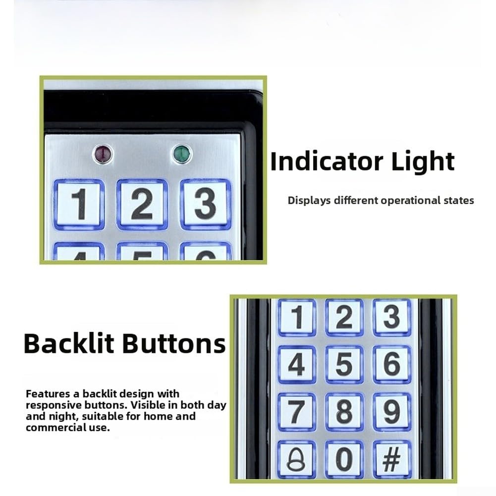 Lector para RFID Metal 125kHz con Teclado para Acceso Lector