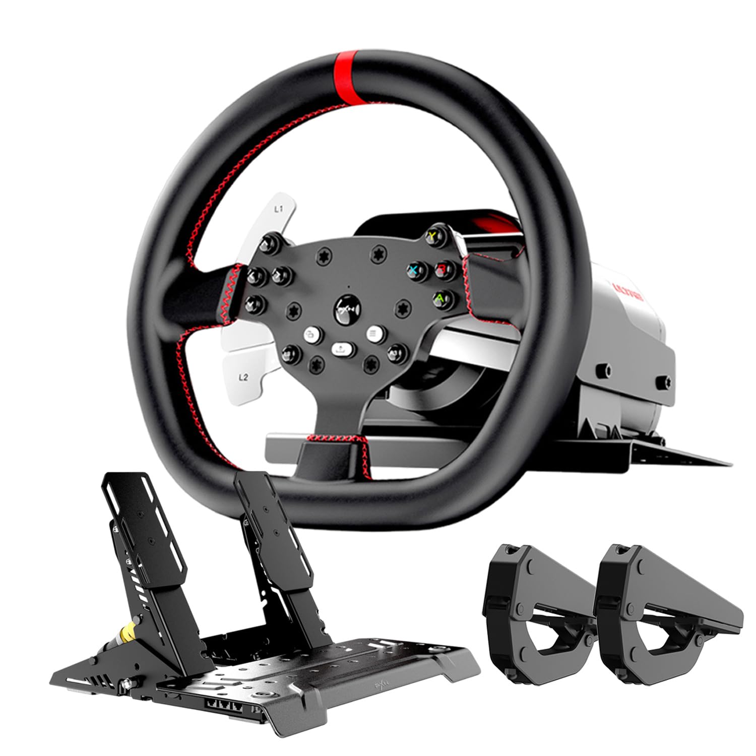 PXN V10 Ultra Direct Drive Racing Wheel & Pedals, 3.2Nm Force…