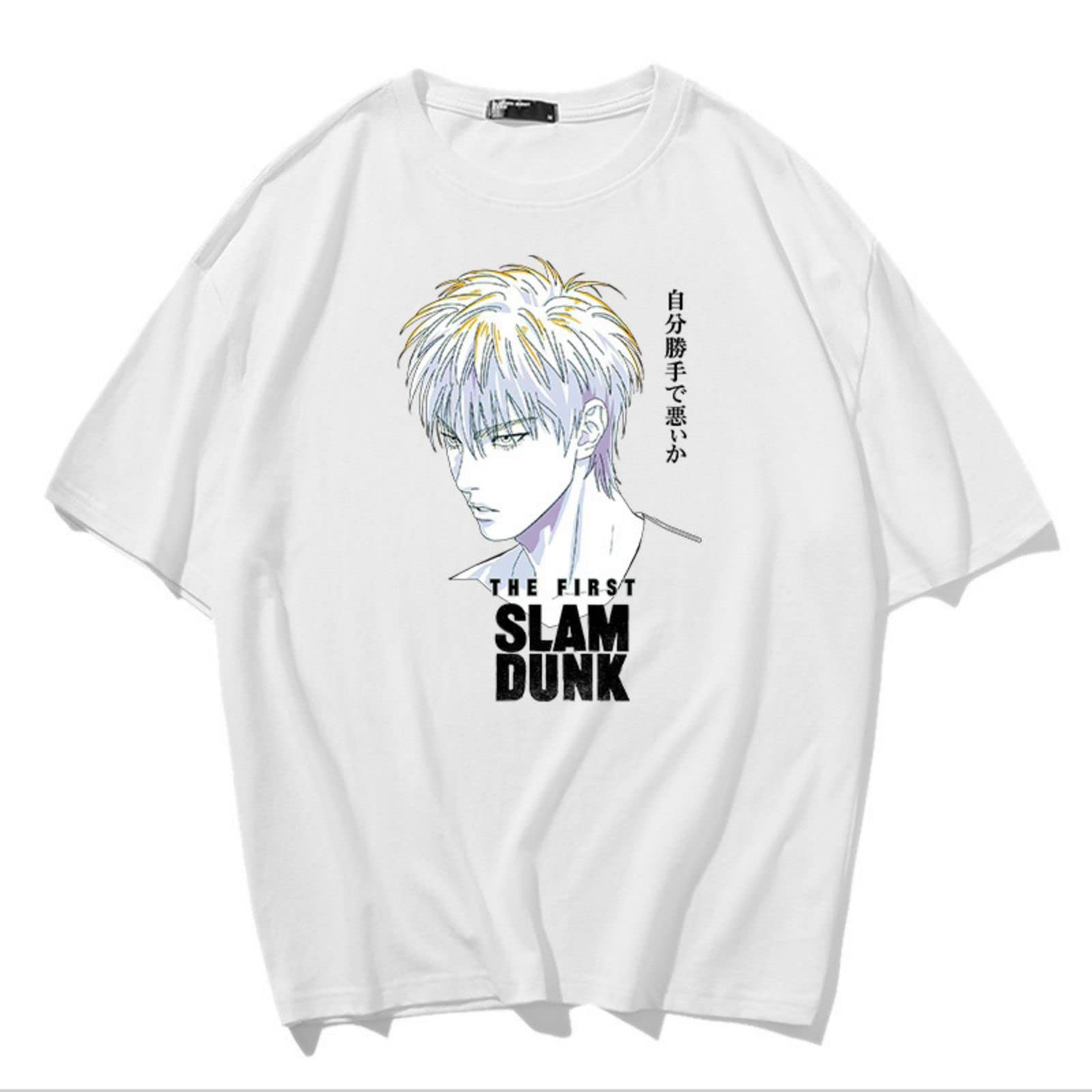 Amazon.co.jp: スラムダンクTシャツ 半袖 綿100% 白生地 メンズ
