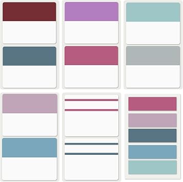 ELII 300 PCS Sticky Index Tabs 2 Inch Book Tabs Page Markers Lavender | Writable and Repositionable,File Tabs Self Adhesive, Labels for Pages Notebooks,Smooth writing,Transparent,Safety Material