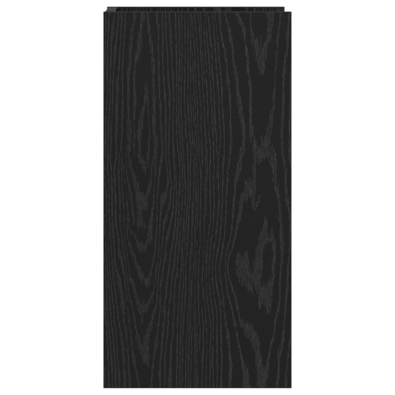 Pflanzenständer Schwarze Eiche 30x30x60 cm - Moderner Blumenhocker aus Holzwerkstoff für Innenbereich - Platzsparende Pflanzensäule mit 2 Regalböden für Blumentopf und Deko