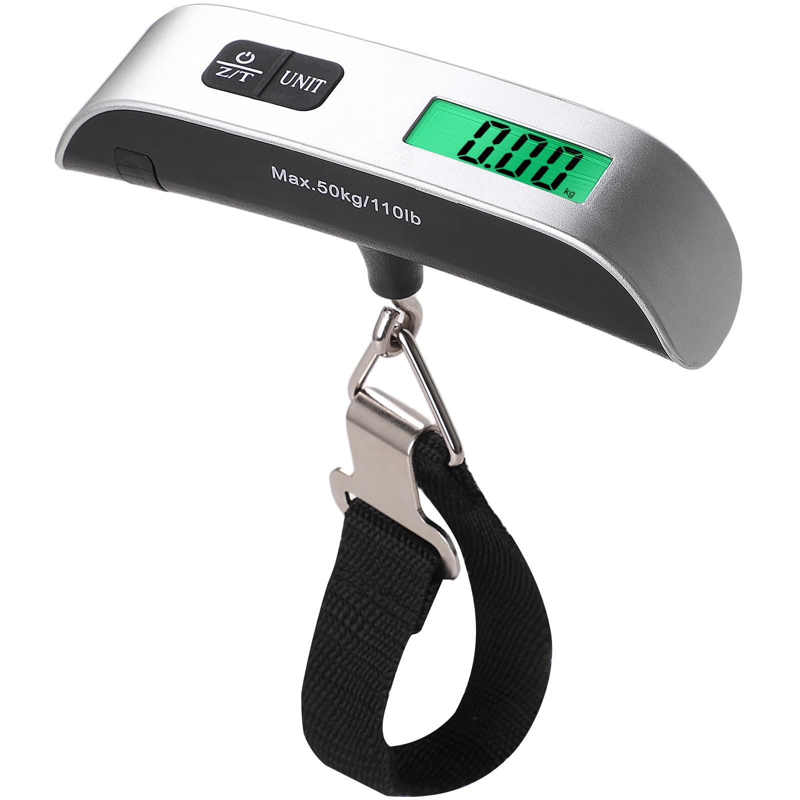 Pèse-Bagages Numérique Portable 50kg - Balance Voyage Avec Écran LCD Et Batterie 3000mAh - Lampe LED Intégrée
