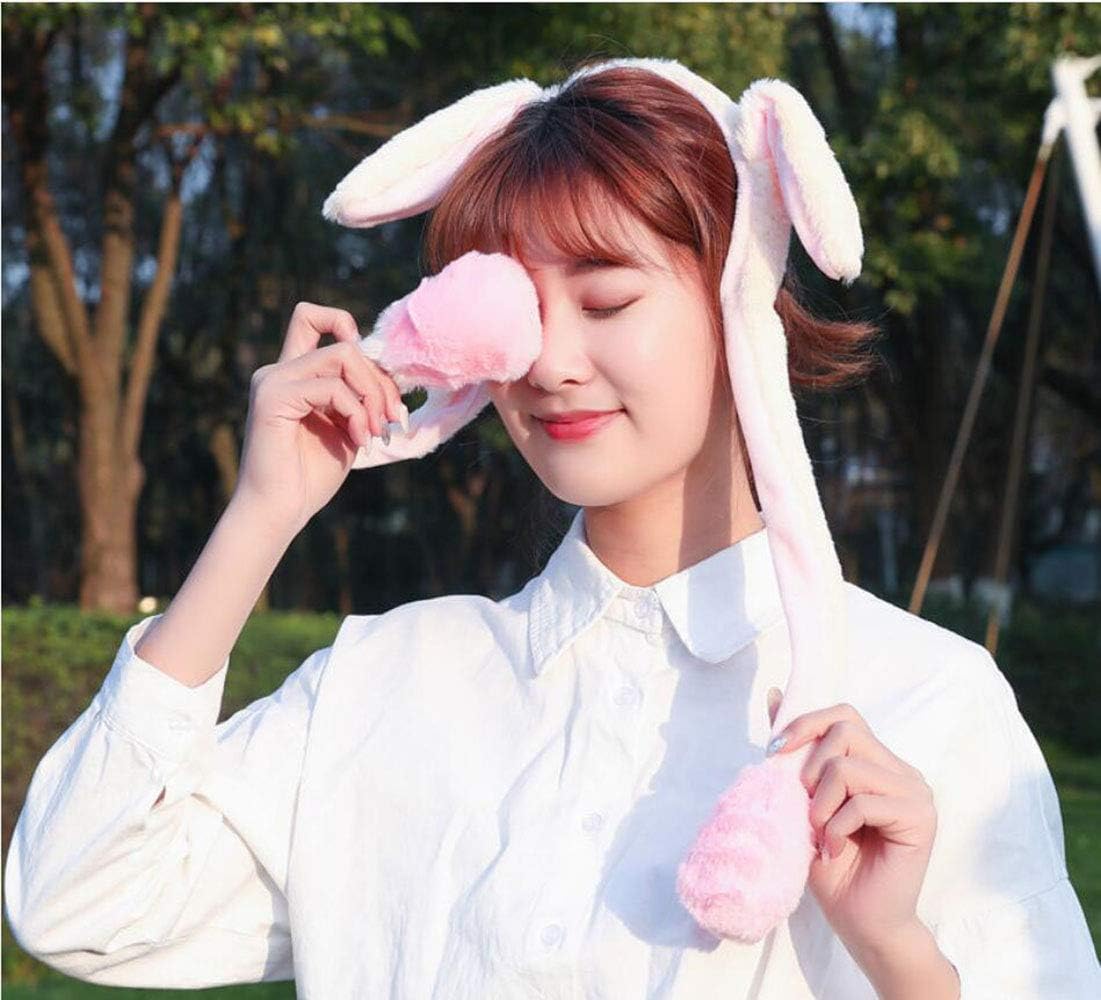 Topwon Cute Plush Bunny Hair Band Rabbit Headband- Ears Popping Up When Pressing The Paws Bunny Headband