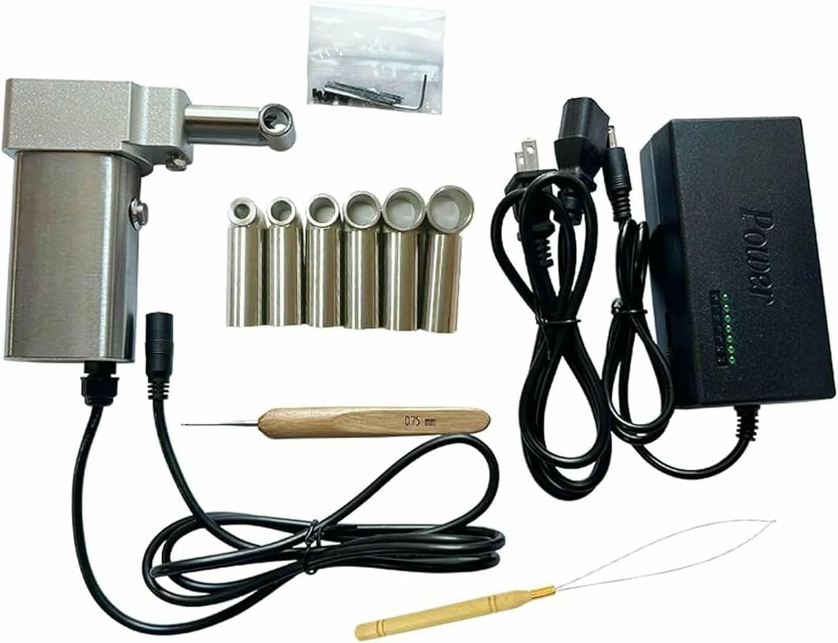 Máquina eléctrica de rastas de Mano, Kit de máquina de rastas para trenzar Cabello sintético, máquina portátil para Hacer rastas.