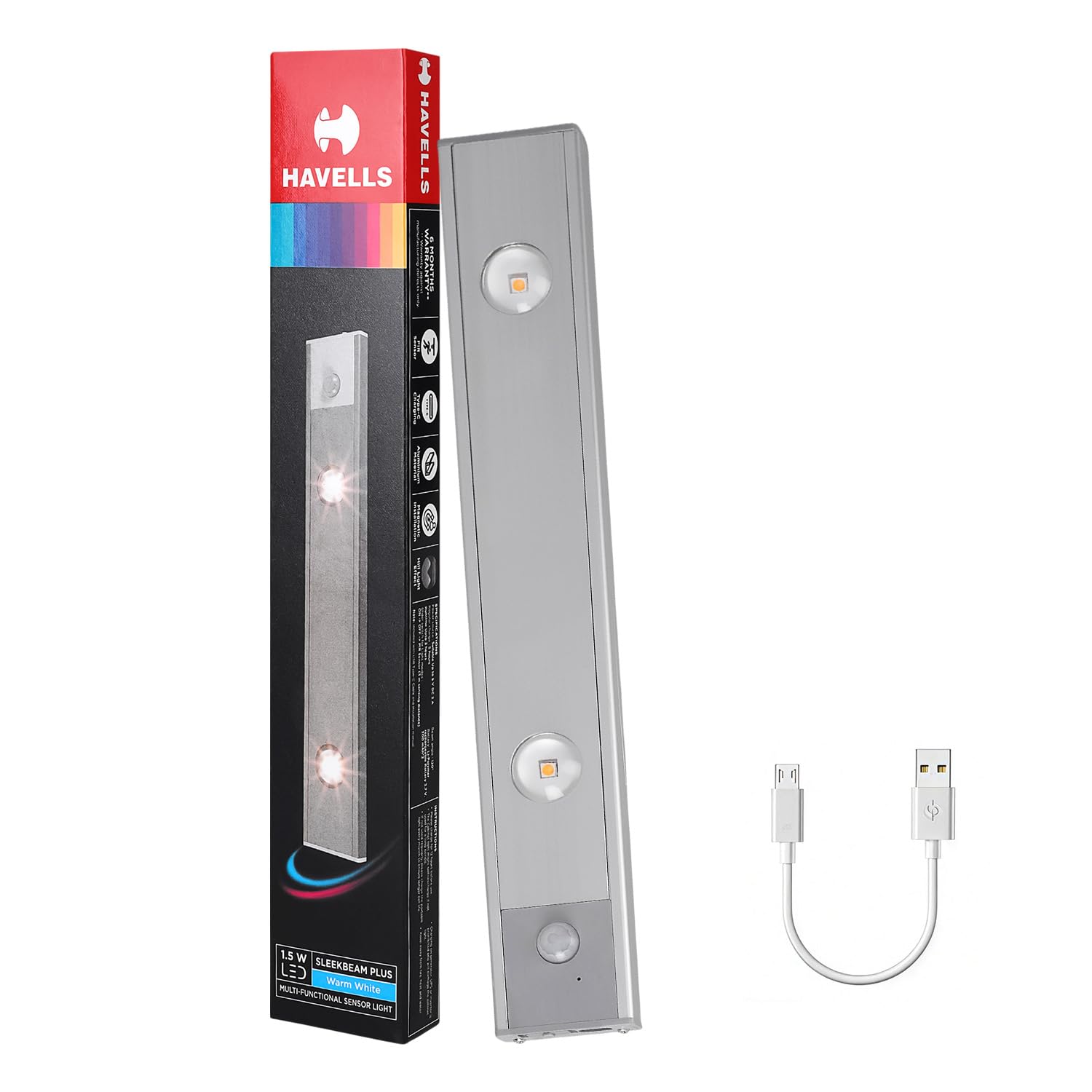 Havells Rechargeable Cabinet Light - Motion Sensor -14