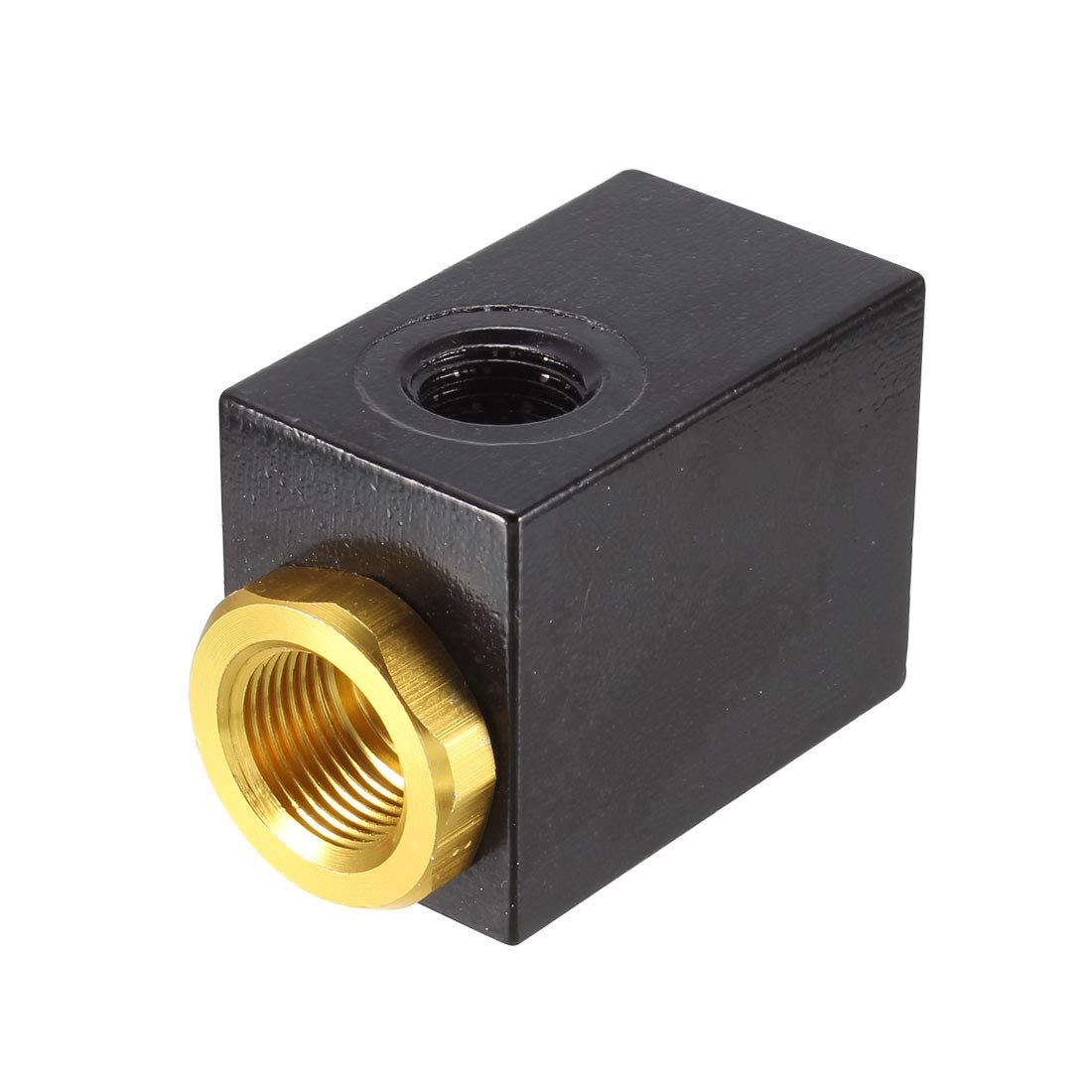 Unique Bargains QE-02 Air Operating One Way Flow Exhaust Valve G1/4" Thread Black