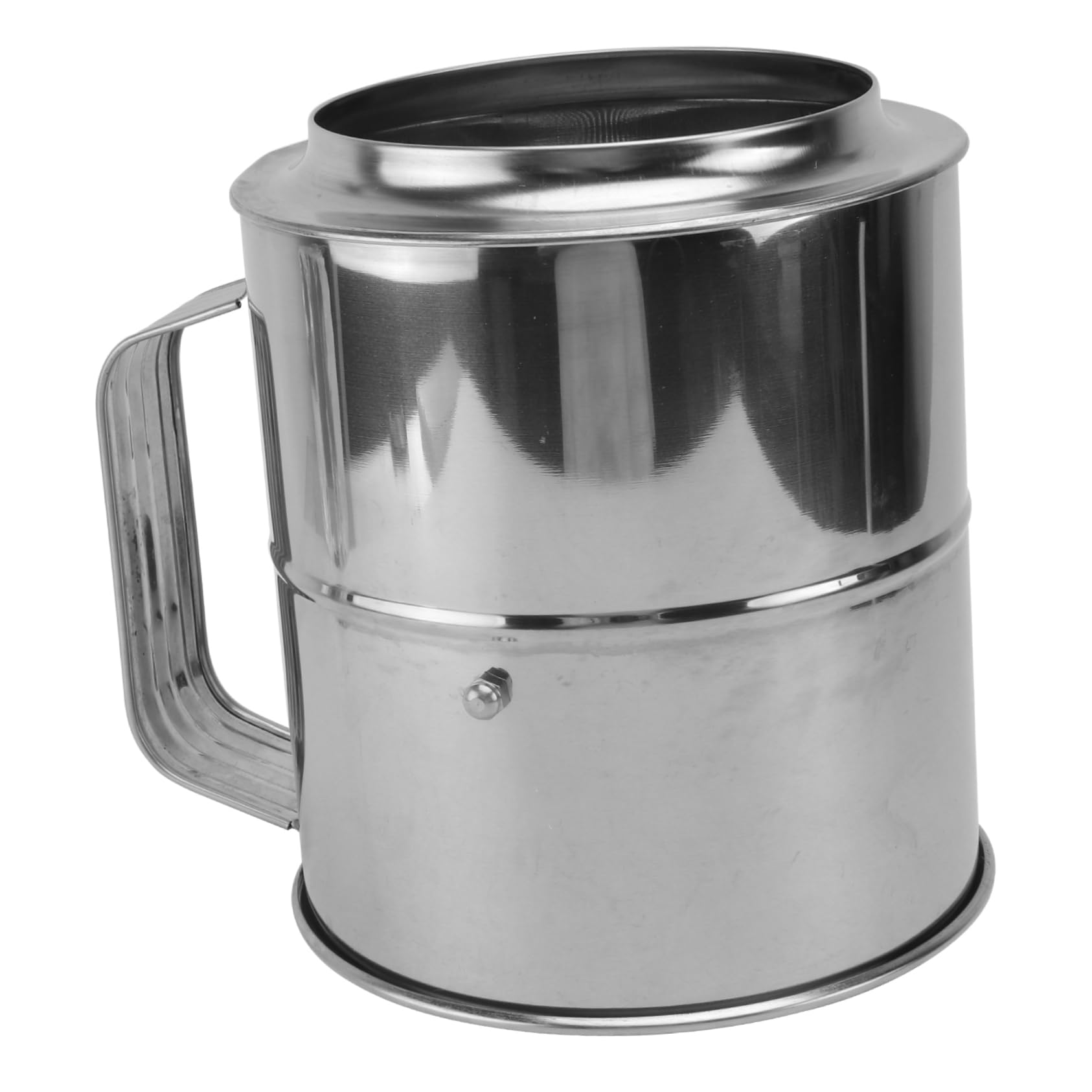 BESTYASH 1Pc Portable Stainless Steel Handheld Flour Sifter Food Grade Filter Sieve for Easy Baking and Cooking Ergonomic Grip Design for Convenient Daily Use