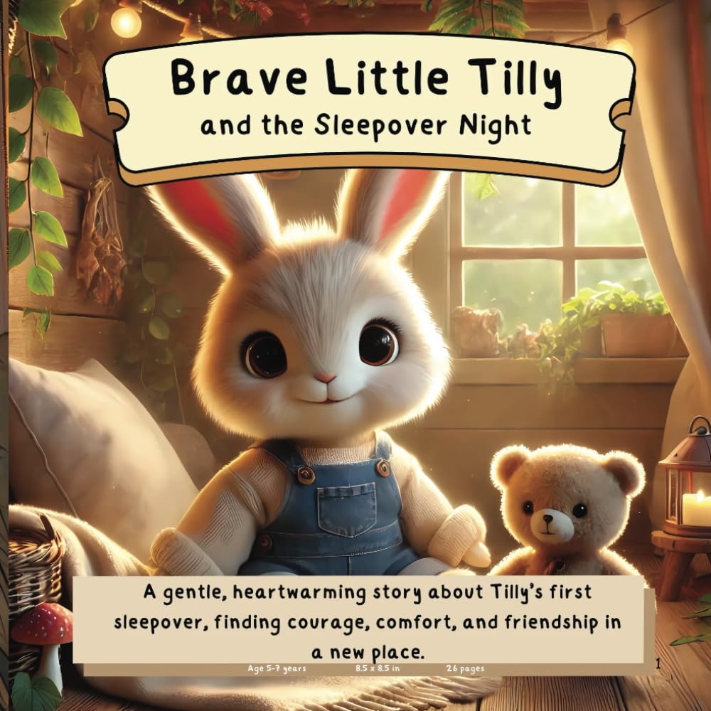 Brave Little Tilly and the Sleepover Night: A Heartwarming Bunny Bedtime Story About Friendship, Courage, and Trying New Things