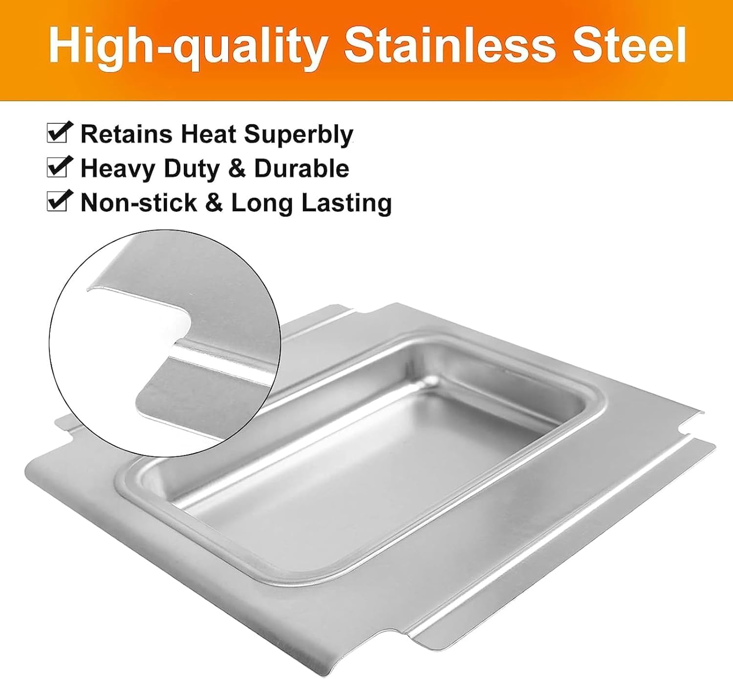 GFTIME Bac d'égouttement pour barbecue Weber Q200 Q300 Serie avec 15 inserts aluminium