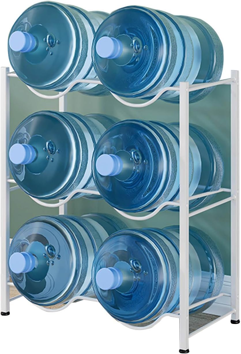 Support pour bouteille d'eau 18 litres et étagère de rangement amovible robuste