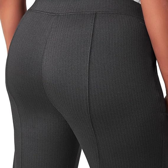 Mondetta Women's Pull-On Herringbone Straight Leg Pants4
