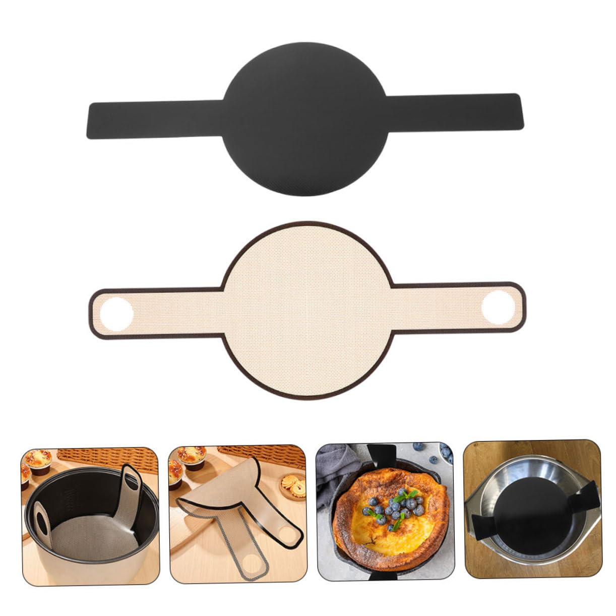 Cabilock 3 Series Alfombrillas De Silicona Para Hornear Pan Antiadherentes Y Resistentes Al Calor Estera De Hornear Para Pan Para Cocina Y Repostería De Limpiar Y Uso Seguro 2 Piezas X 3