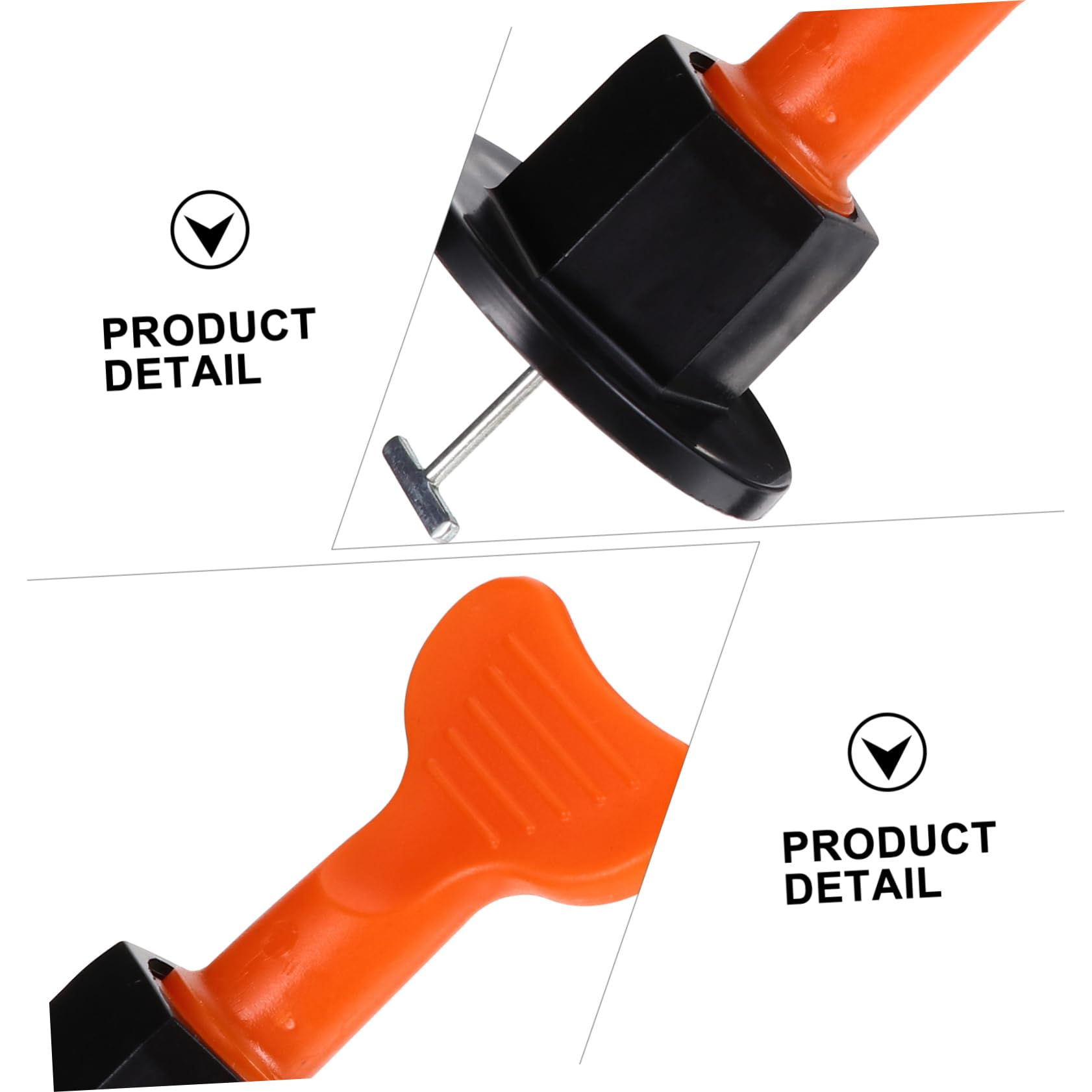 UKCOCO Kit de Système de Nivellement Carrelage Réutilisable en Plastique Noir 100 Pièces pour Sols et Murs, Outil Pratique pour Pose Précise de Carrelage