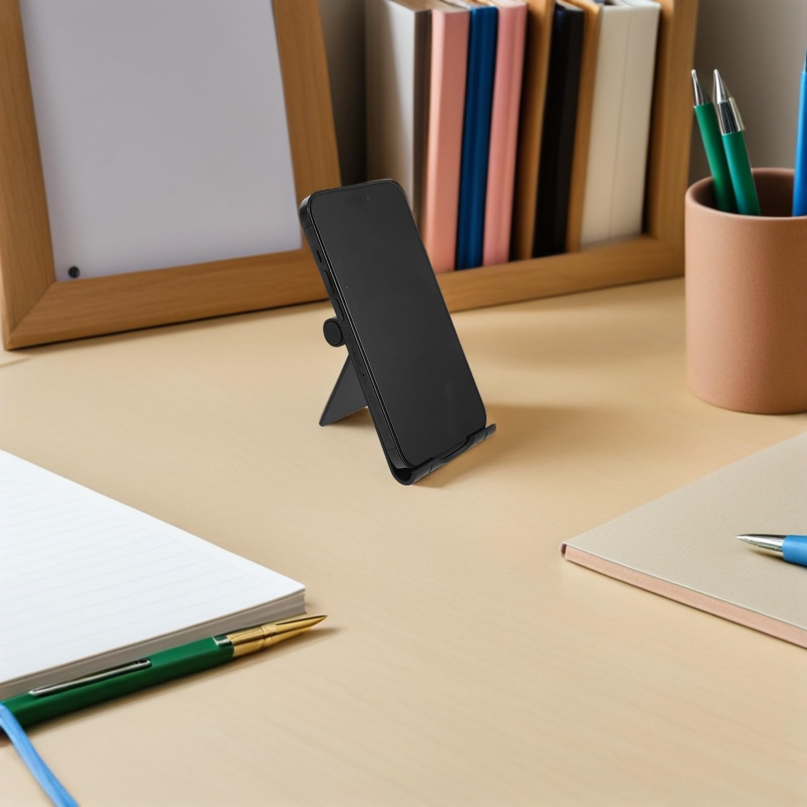 GALPADA Soporte Plegable para Móvil y Tablet de PP, Diseño Plegable, 40 Piezas para Escritorios y Oficina, Atril para Smartphones