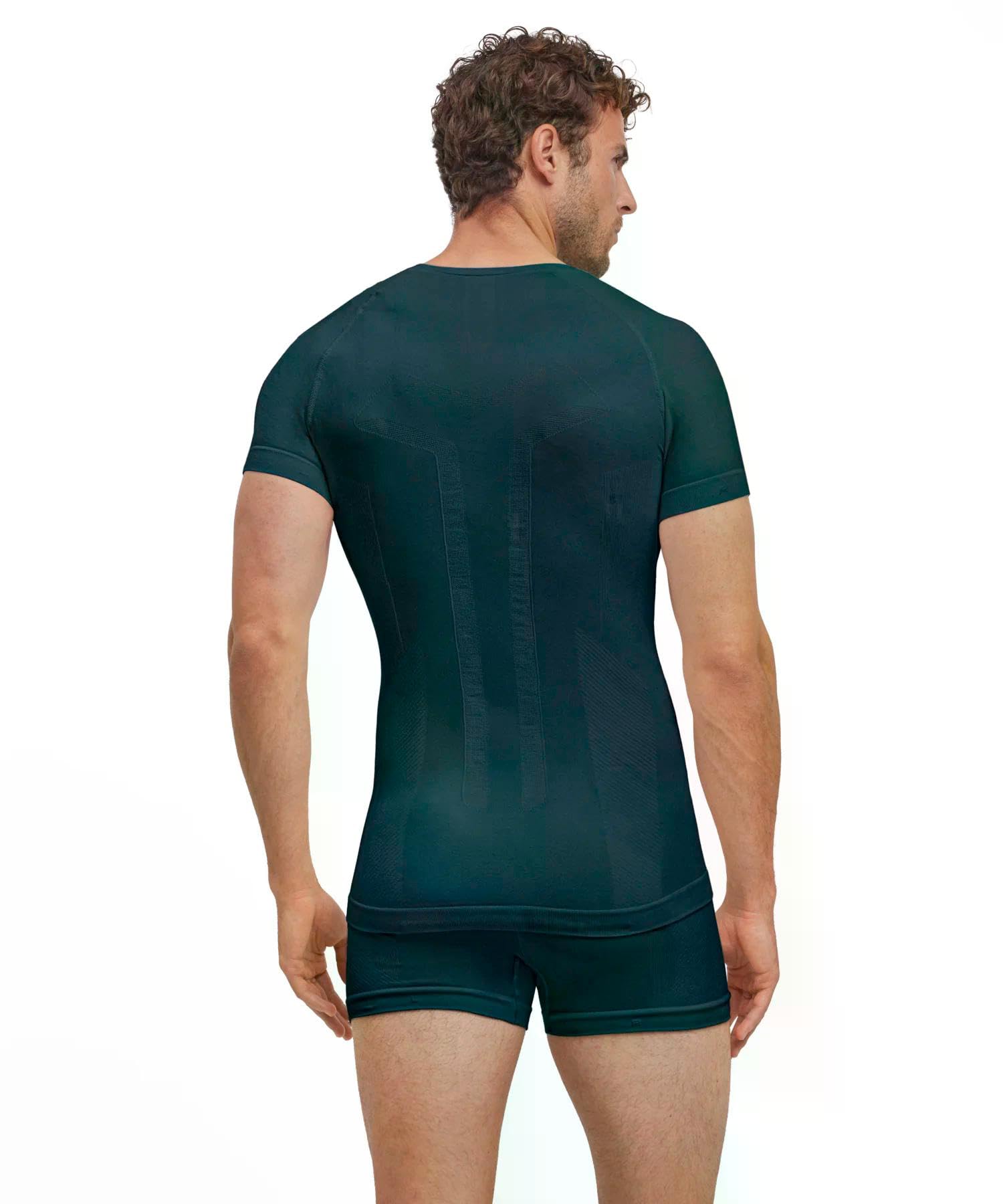 FALKE Herren Warm Round Neck Funktionsshirt Kurzarmshirt Funktionswäsche – Ansicht 2