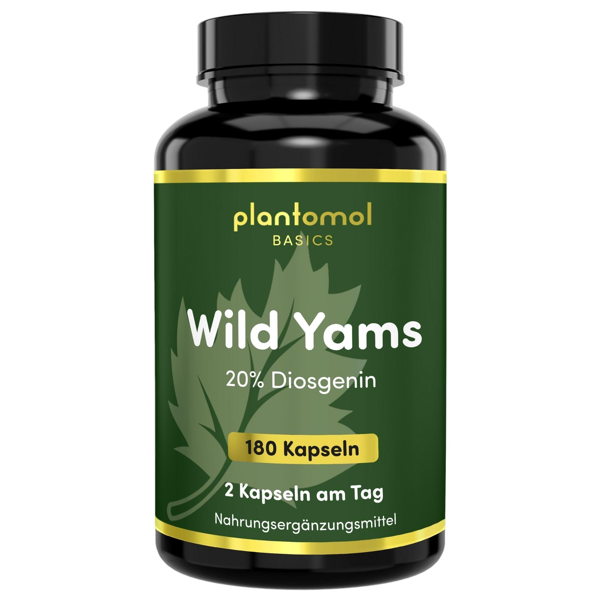 plantomol Wild Yams Kapseln 880mg Wild Yams Extrakt Kapseln 176mg Diosgenin pro Kapsel