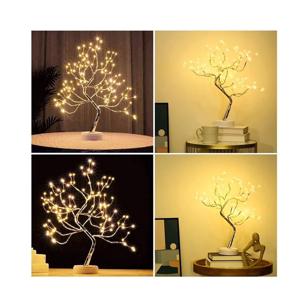 50,8 Cm Bonsaï Fée Esprit Arbre Lumière Avec 108 LED, Lampe D'arbre