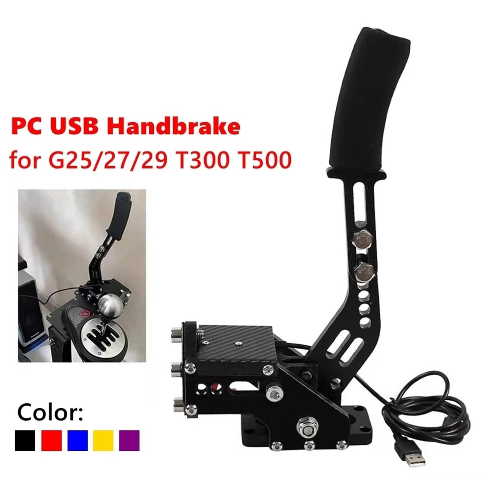 Dźwignia Hamulca Ręcznego Samochodu Hamulec ręczny USB do Logitech G25/27/29 T300 T500 PC SIM Racing Games Fanatecosw Dirt Rally System hamulca ręcznego