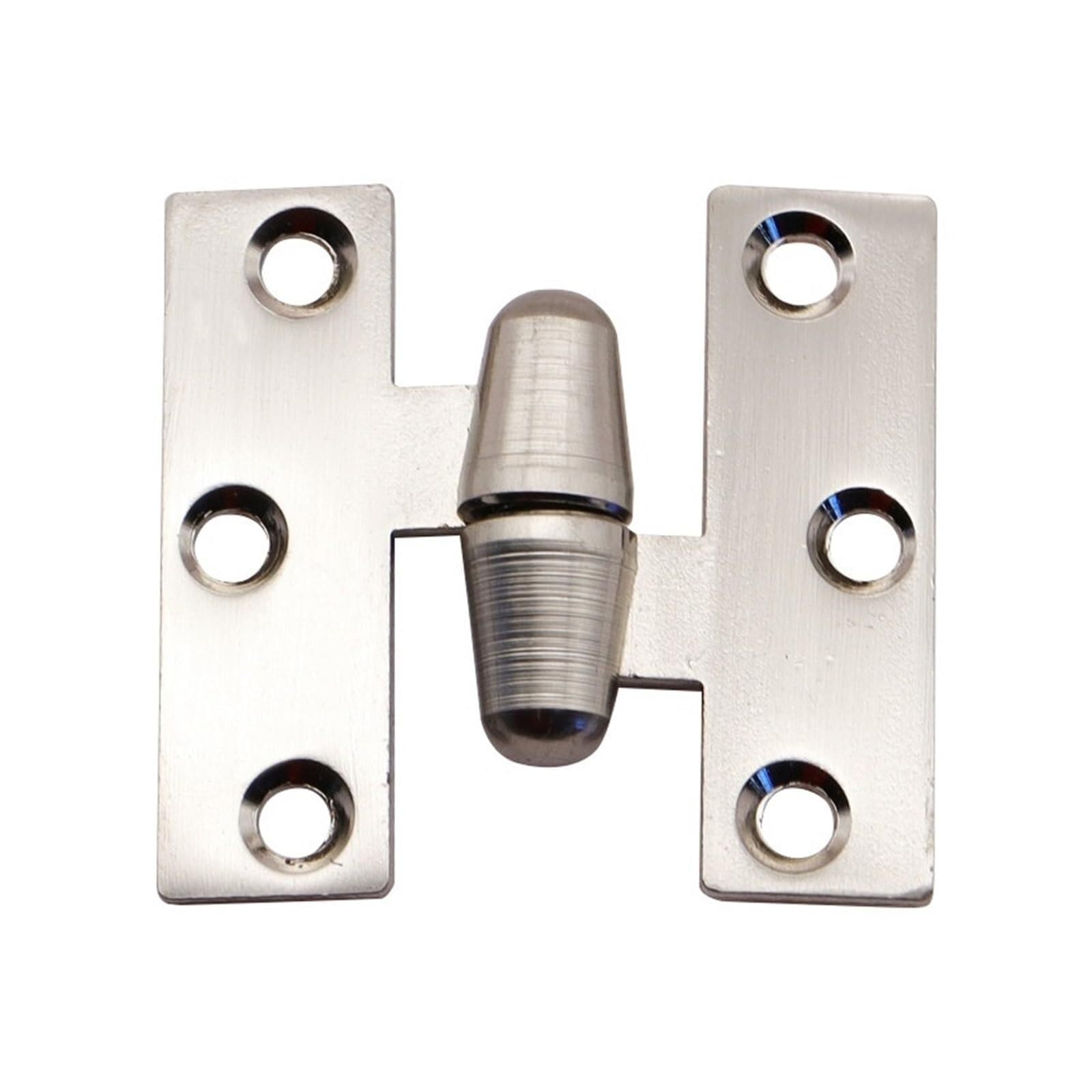 Yatingzhang Silvery 2Pcs Lift Off Hinges Butterfly Shaped Zinc Alloy Flag Hinge H-Frame Detachable Folding Wooden Door(Silvery 2Pcs)