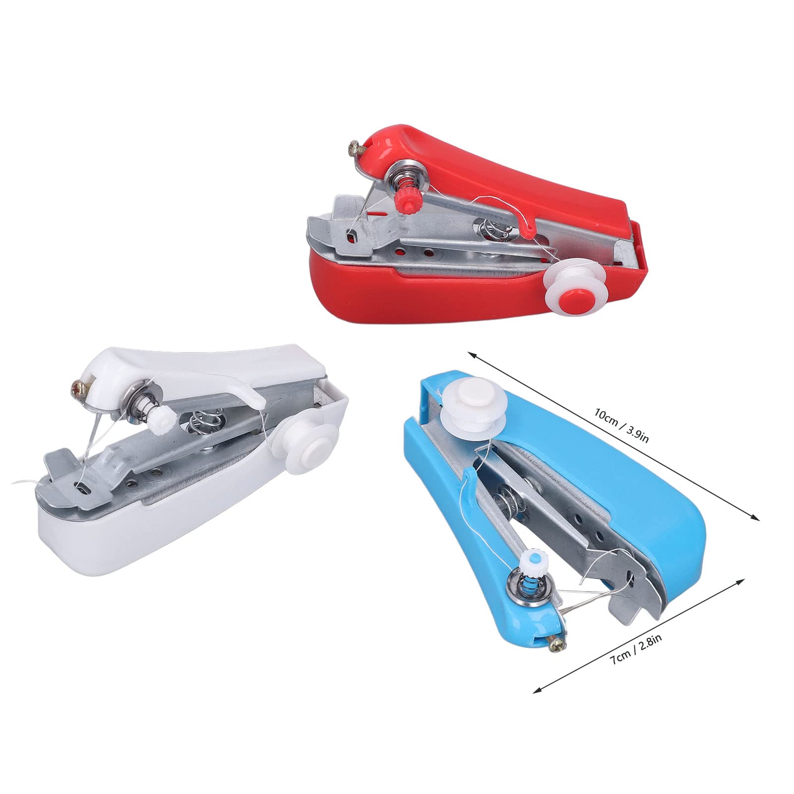 Máquina de coser de mano, 6 piezas, versátil máquina de coser de mano de colores, anti mini grapadora portátil de puntadas para el hogar, default 9