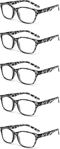 EYE ZOOM Paquete de 5 lentes de lectura con marco de plástico de estilo retro para hombres y mujeres EYE ZOOM Paquete de 5 lentes de lectura con marco de plástico de estilo retro para hombres y mujeres