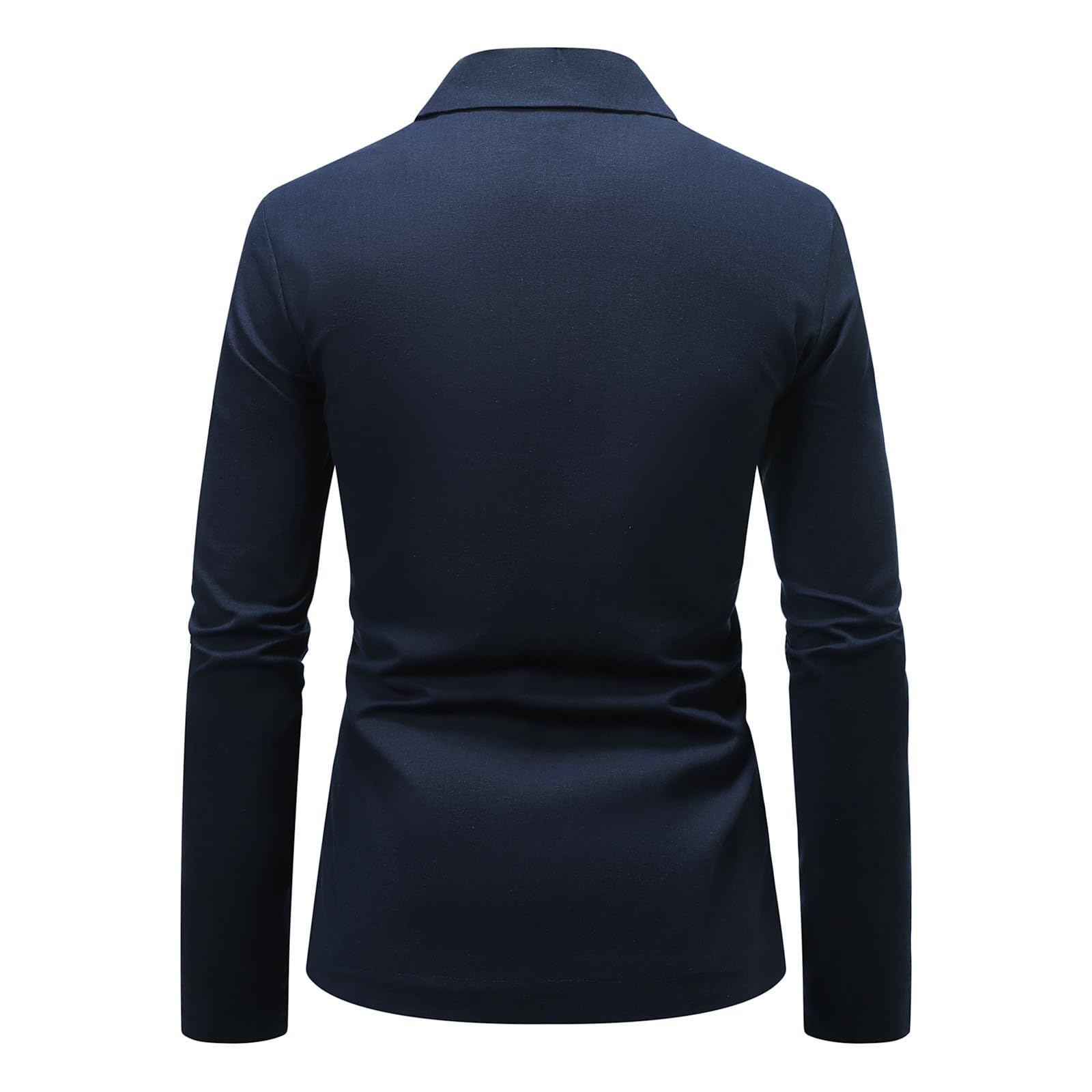 Sakko - Giacca da uomo in cotone e lino, tinta unita, con 3 bottoni, formale, slim fit, per feste, appuntamenti, balli, matrimoni