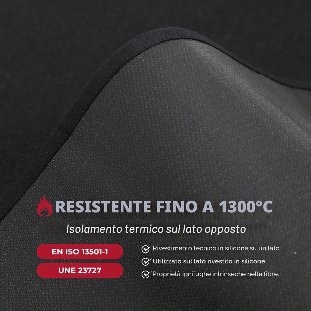 TEXFIRE Coperta per Saldatura 1300°C Isolante Termico 150x200 cm