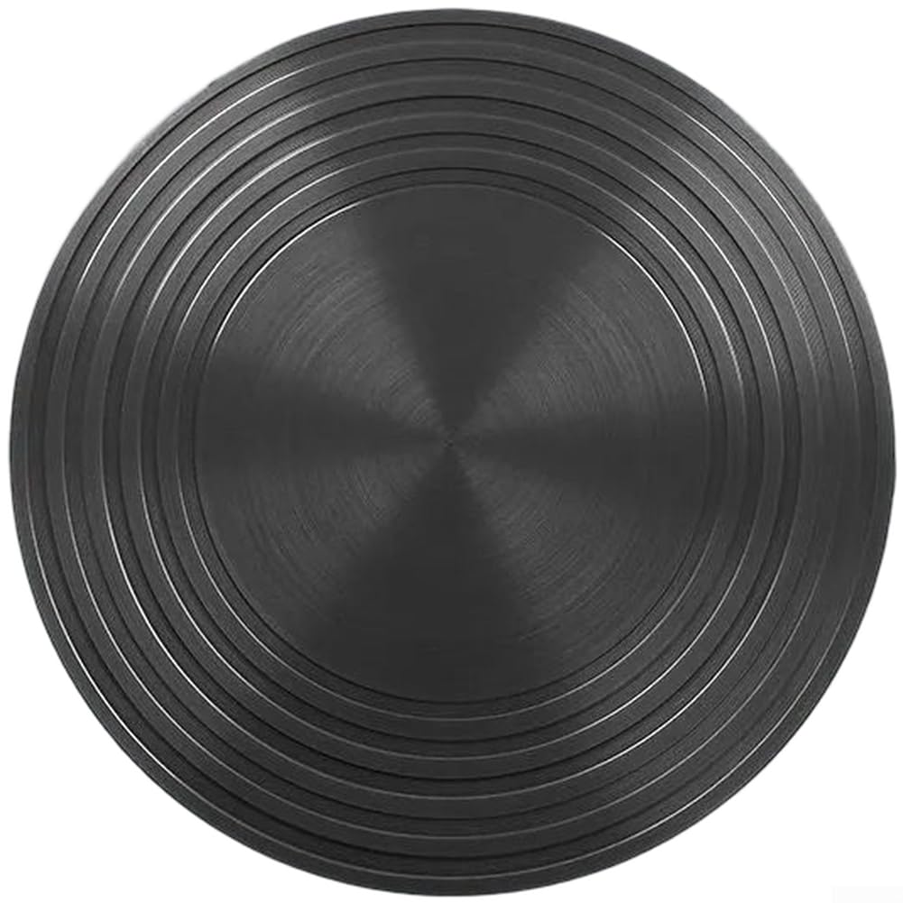 Placa separadora de calor para estufa de gas con aluminio grueso de 4 mm y 6 mm, diseño antideslizante de doble cara para evitar que la olla se deslice y mejorar la uniformidad del calor (J)