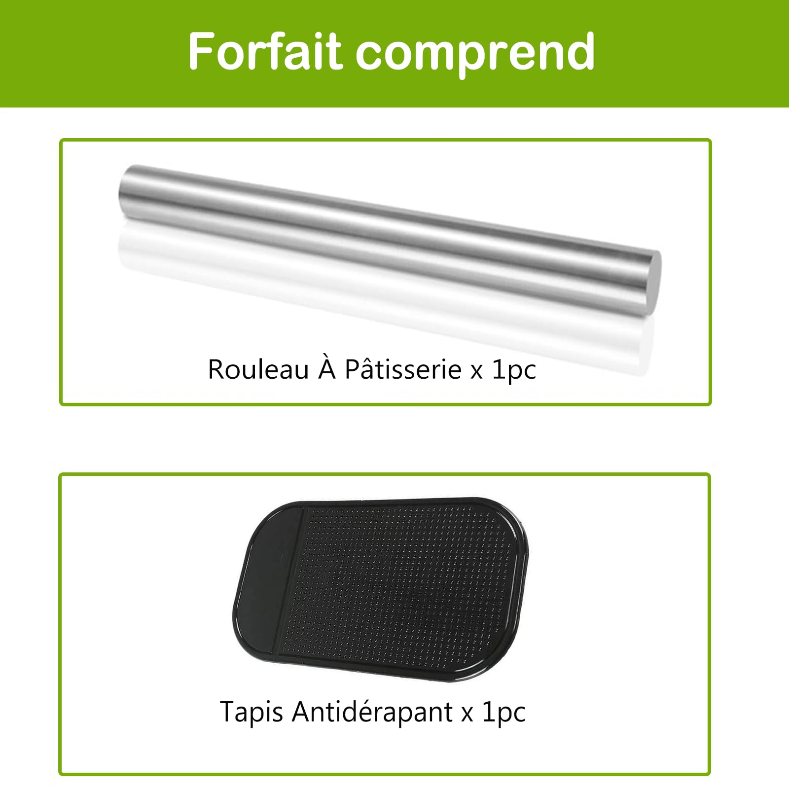 uyoyous Tabla de cortar de acero inoxidable, 80 x 50 cm, gran protección de encimera, con labio y rodillo, para amasar pan, carne, frutas, verduras, efectividad en cualquier cocina