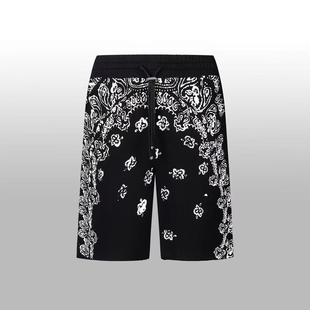AMIRI アミリ バンダナ柄 ブリーチ スウェットパンツ ブラウン L - パンツ