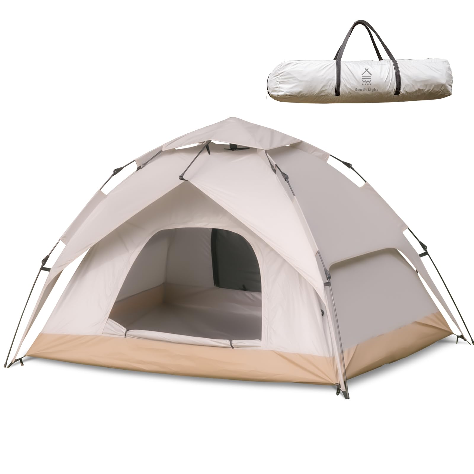 ☆1分設営☆ 210×210cm ワンタッチ式 キャンプテント 通気性 収納袋 