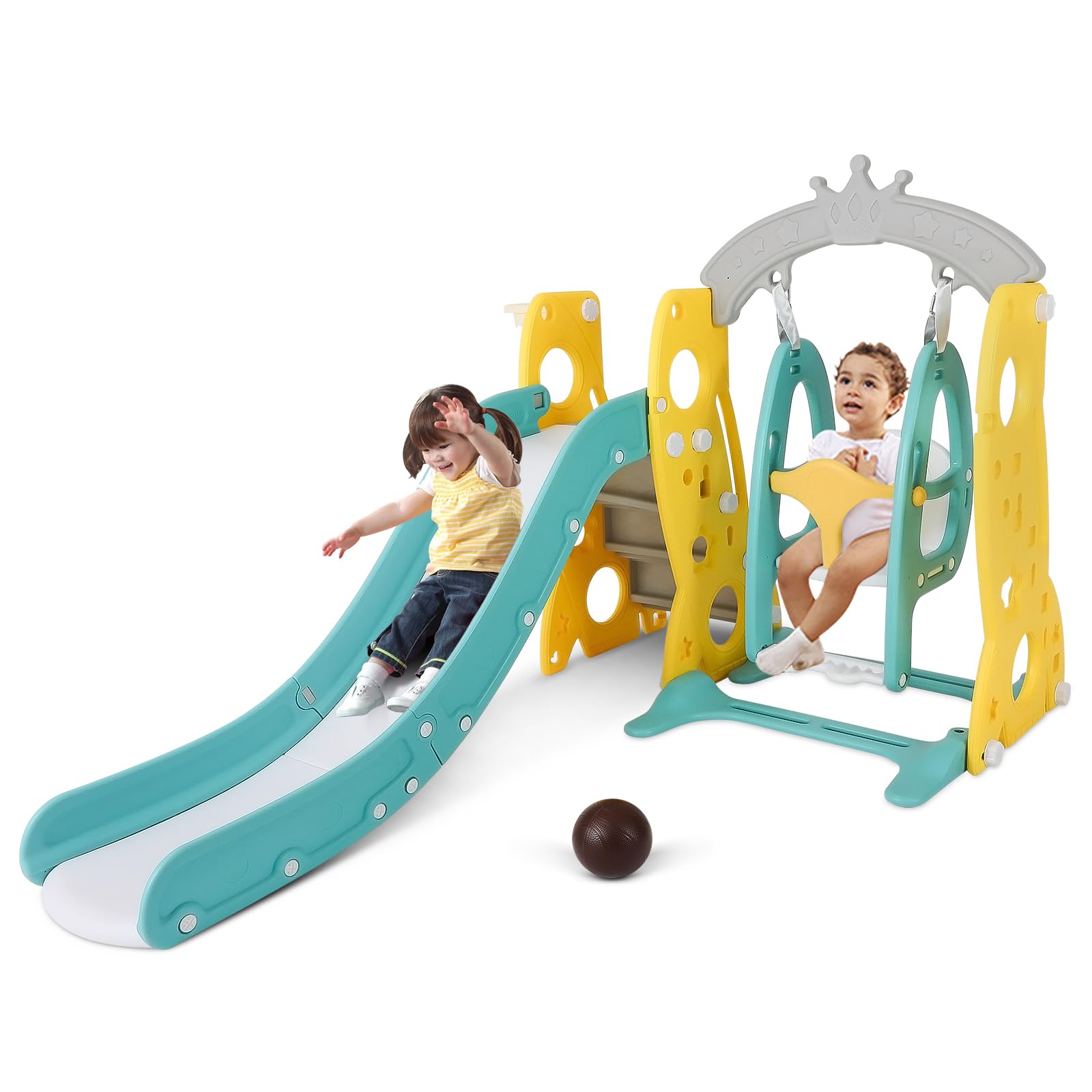 Baby Swing Chair Bunnings Swing And Slide Set Backyard Playground