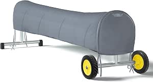 Pool Solar Reel Cover 600D Wind Resistant for 20 Ft Solar Blanket Reel Gray