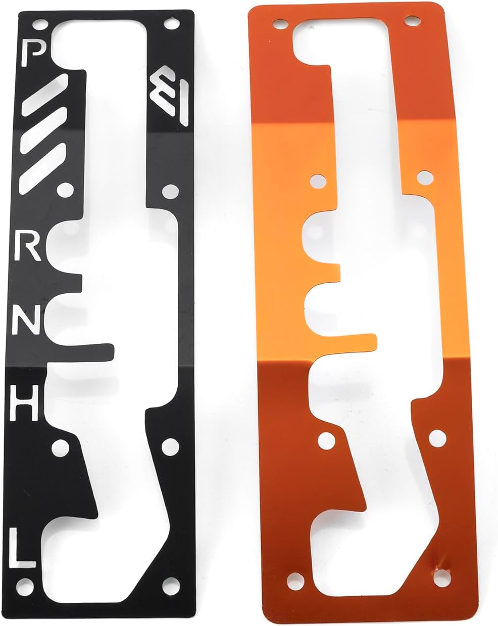 WeiSen UTV X3 Shift Plate, Shifter Panel Cover Compatible with Can Am Maverick X3 Max 2017-2026 Accessories，Orange & Black Dual-Tone Gear Protector