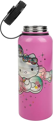 Miniatura 4 de Hello Kitty CD Collection - Botella de agua de acero inoxidable rosa de 40 onzas