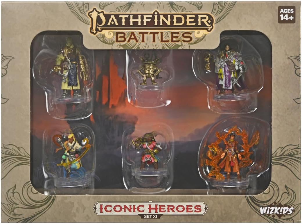 WizKids Pathfinder Battles: Iconic Heroes XI Boxed Set Miniatures | Painted