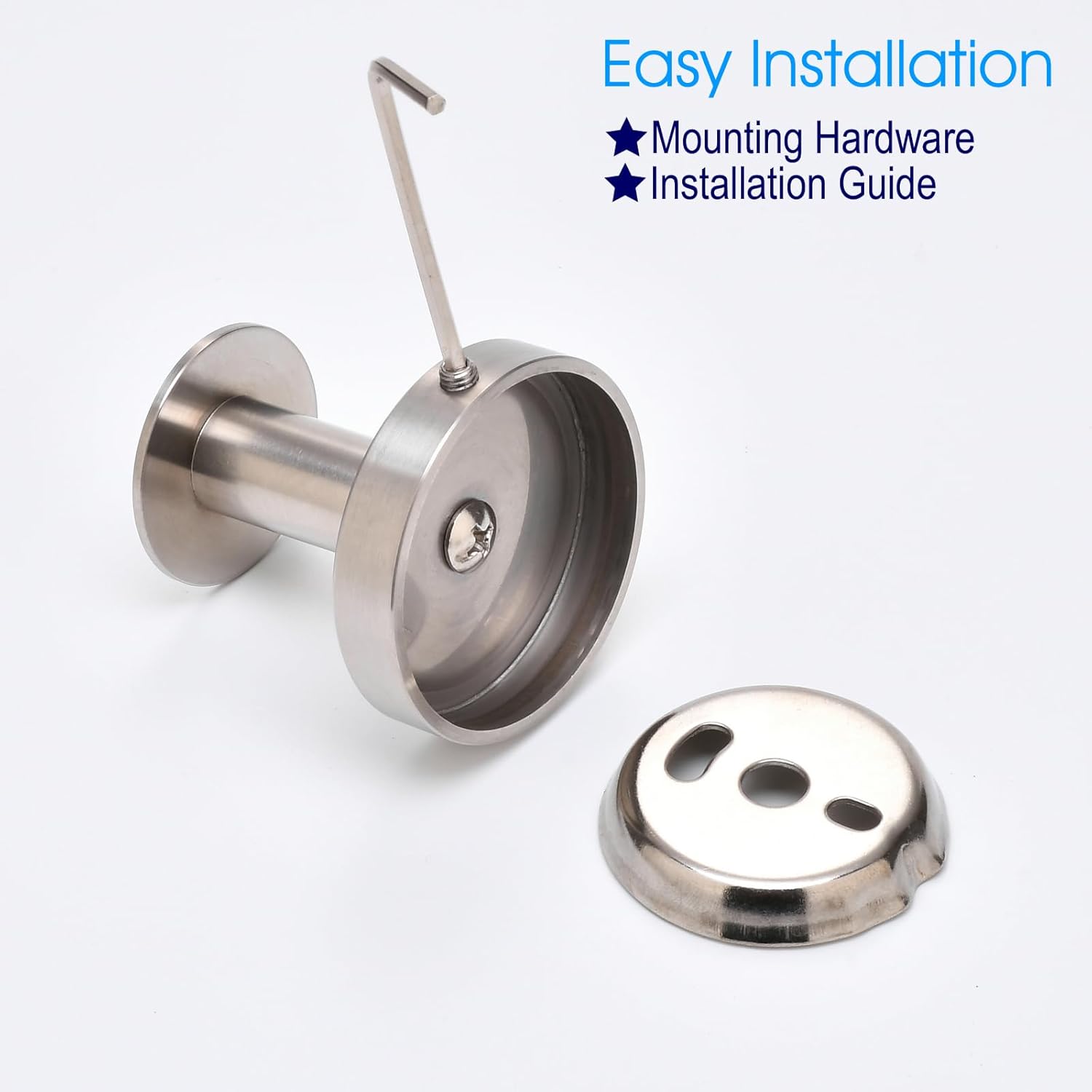 Towel Hooks, 4 Pack Towel Hooks for Bathrooms, Coat Hook for Bathroom Wall Mounted, SUS304 Stainless Steel Bathroom Hooks for Towels, Nickel Brushed Wall Hooks for Hanging Towels,Robes,Coats GTA0629N