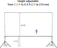 Vista 7 de AW - Soporte de fondo para estudio de fotografía y grabación, con bolsa de transporte