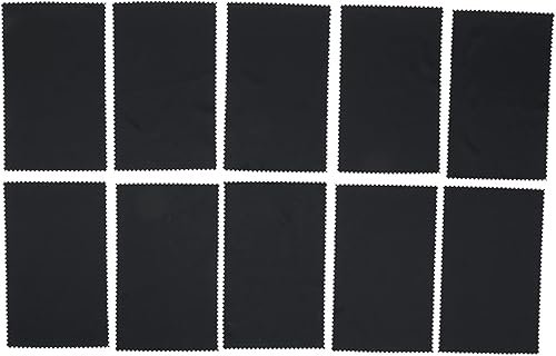 Miniatura 6 de Paquete de 10 paños de limpieza de microfibra para pantallas, lentes, lentes, eliminación de polvo y aceite, suave y sin arañazos, tamaño portátil,