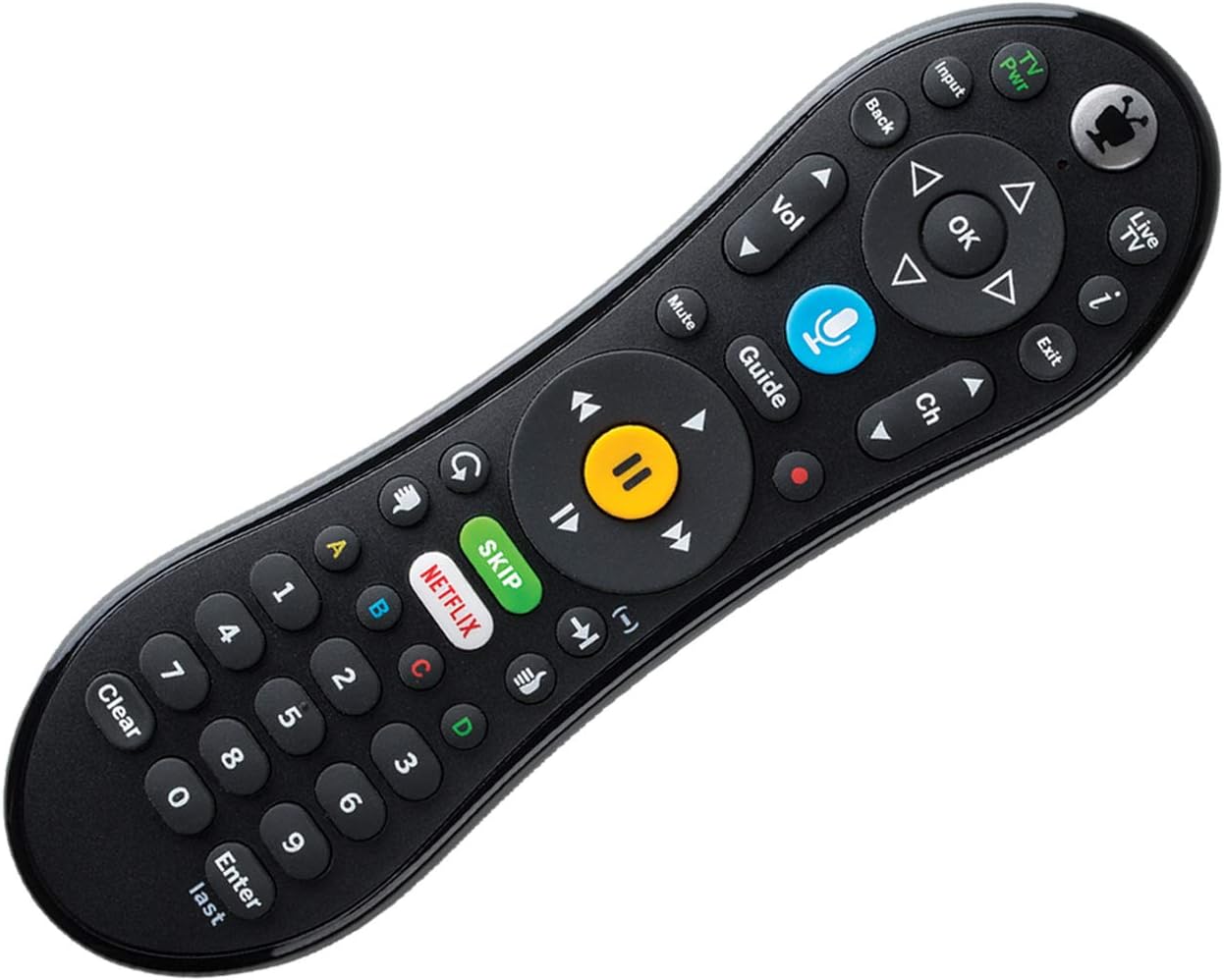 TiVo LUX Remote showing all buttons