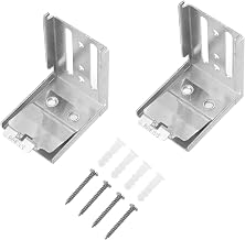 Garneck 2 Peças De Código De Instalação De Cortina Suportes De Hardware Para Cortinas De Trilha Suporte De Montagem Em Trilho De Cortina Cego Suportes De Montagem Ocultos Suportes De