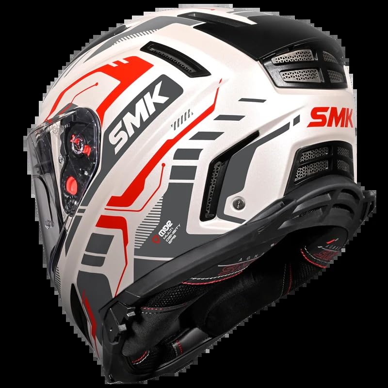Image of SMK Agnar TEKTRON Full Face Dual Visor Helmet, ISI, DOT & ECE 22.06 Certified, Pinlock 30 Insert