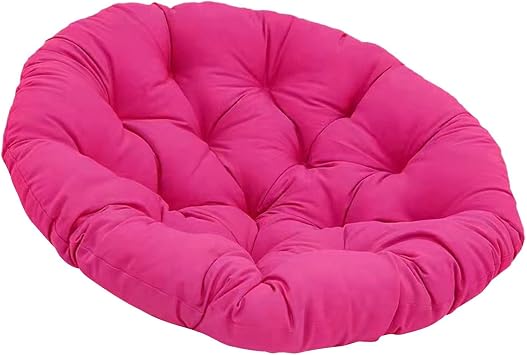 Rocking Chair Cushions and Pads Round 50cm Padded Seat Cushion Chair Pad Water Resistant Garden Mat For Rocking Seats Accessories DurableRose Red
