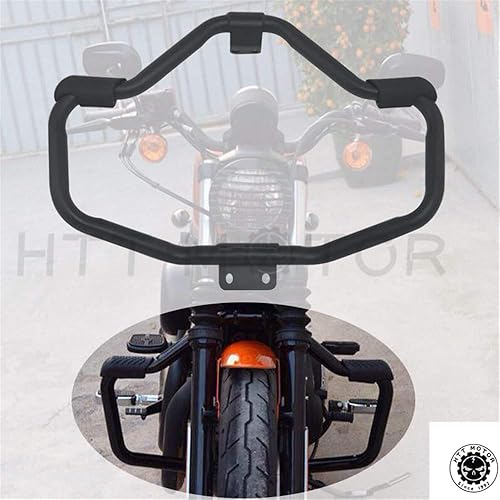HTT Group barra protectora frontal para motocicletas, color negro mate. Apta para Harley Davidson de 2005-2016, Iron 883 XL883N XL1200N XL1200L 48