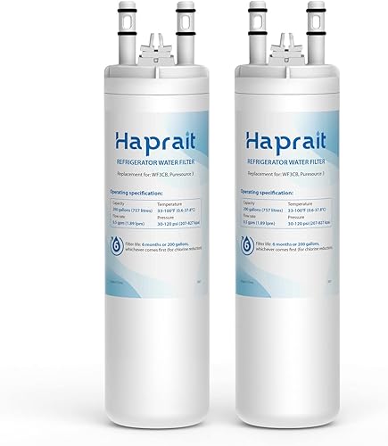 Haprait Repuesto para WF3CB, 706465, 242069601, 242086201, 242017800, PS3412266, AP4567491, altura de 9 pulgadas, paquete de 2